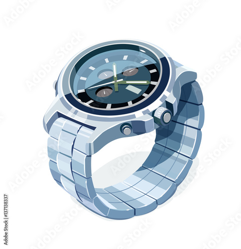 Wrist mechanical watch. Personal business accessory