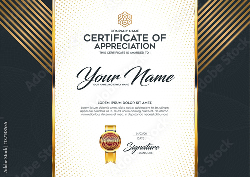 Gift voucher design template.