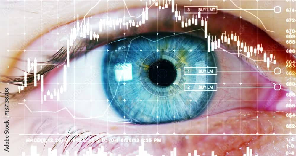 human being futuristic vision, vision and control and protection of persons, control and security in the accesses.Concept of: dna system, scientific technology and science.
