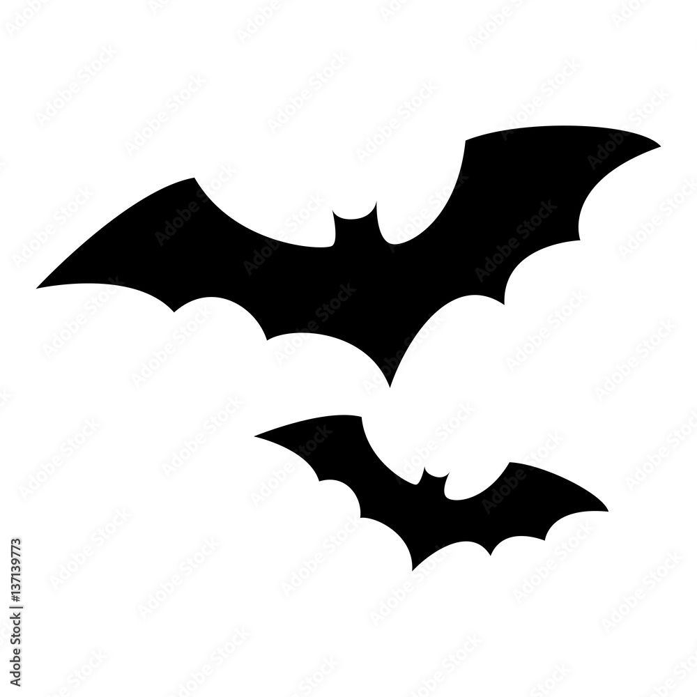 monochrome background halloween with bat vector illustration monochrome background halloween with bat vector illustration