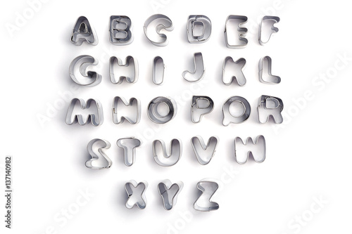 Wallpaper Mural Cookie cutters isolated on white Torontodigital.ca