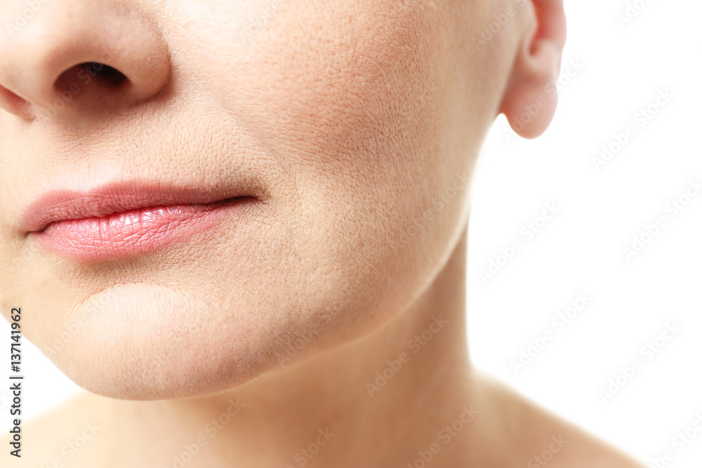 Obraz premium Portrait of beautiful mature woman, closeup