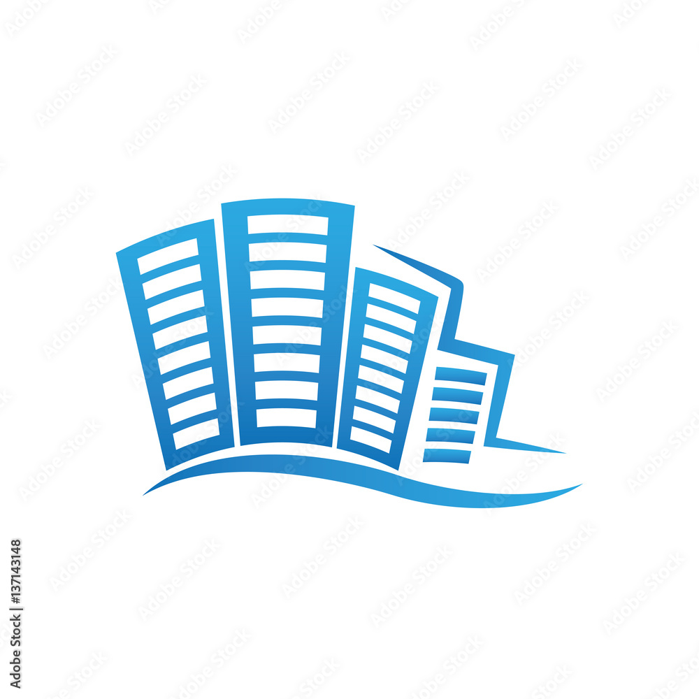 Obraz premium city buildings symbol icon vector illustration graphic design