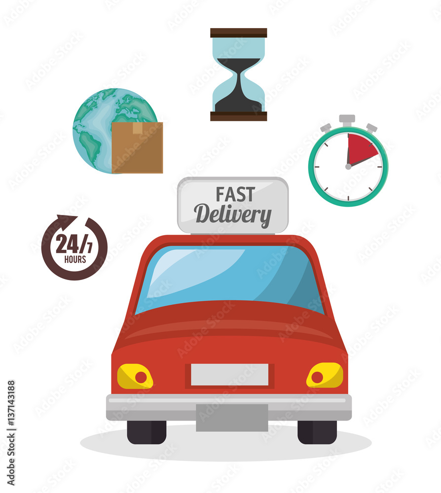 fast delivery service icon vector illustration design fast delivery service icon vector illustration design