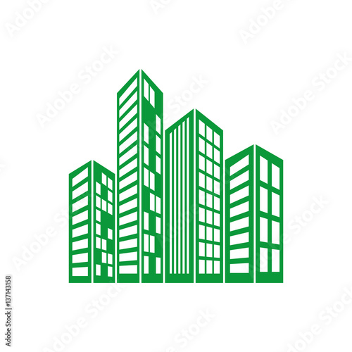 city buildings symbol icon vector illustration graphic design