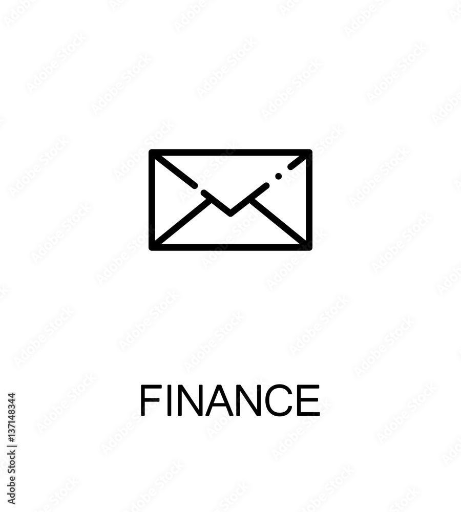 Finance flat icon. Finance flat icon.