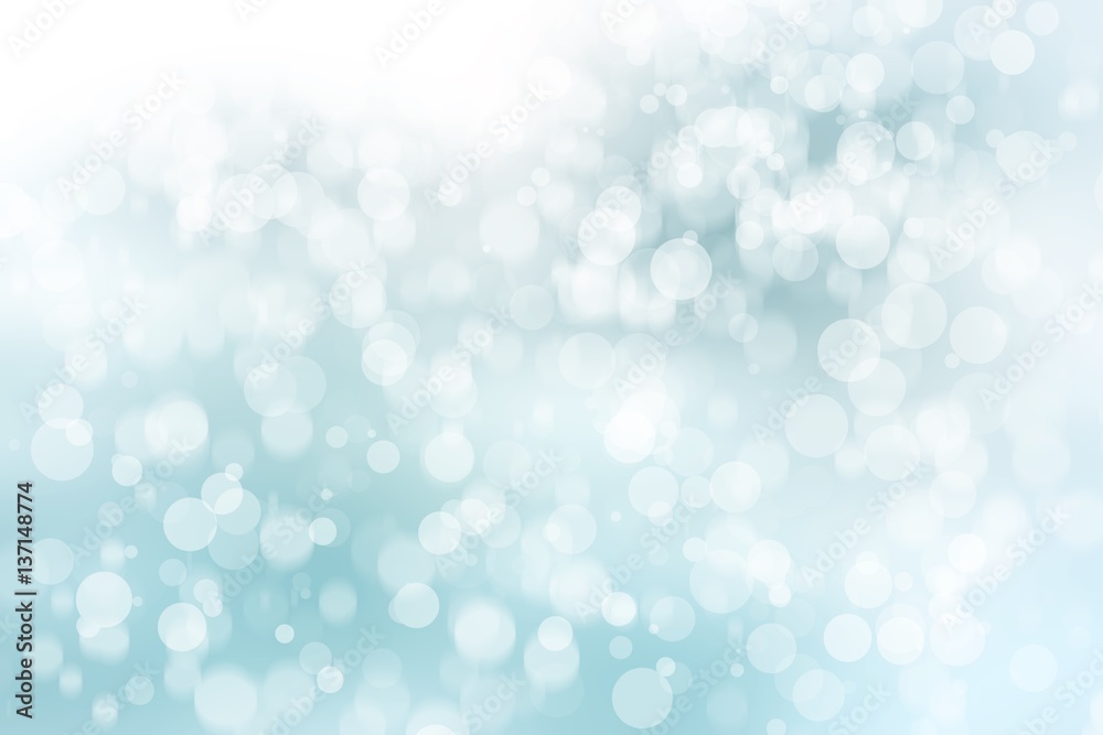 blue blur abstract background. bokeh christmas blurred beautiful shiny Christmas lights.