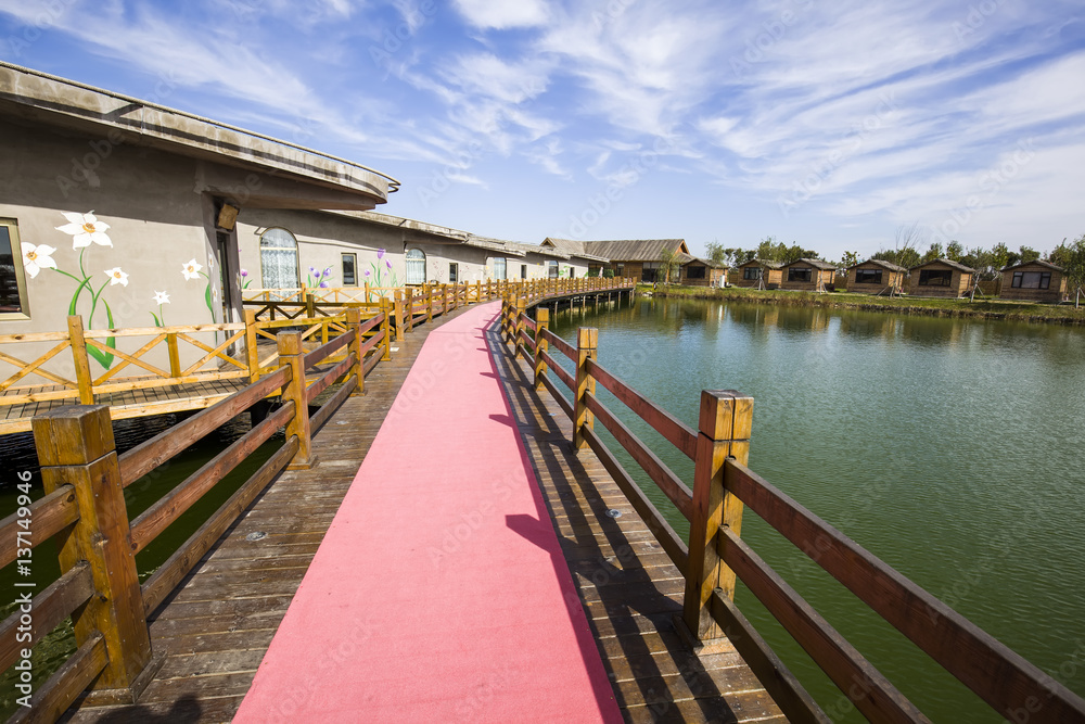 Fototapeta premium wooden houses
