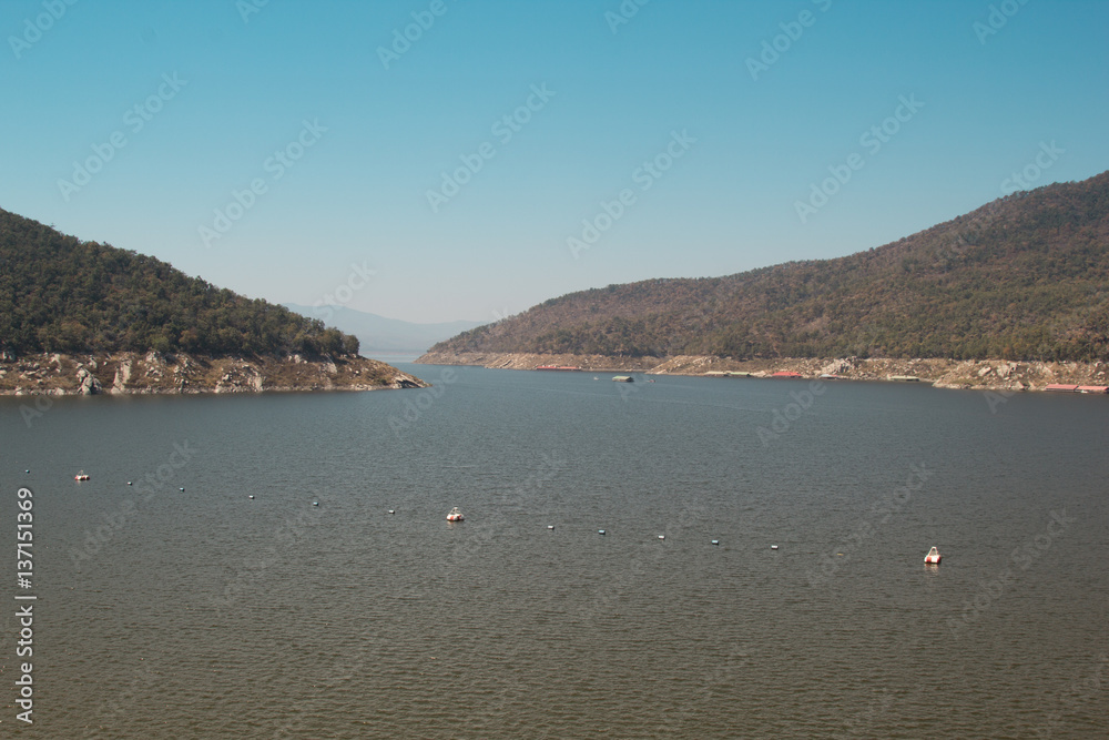 View of Bhumibol Dam, Tak province, Thailand.. View of Bhumibol Dam, Tak province, Thailand..