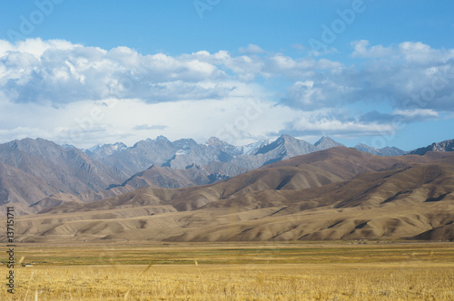 Tian Shan mountains landscape in Kyrgyzstan