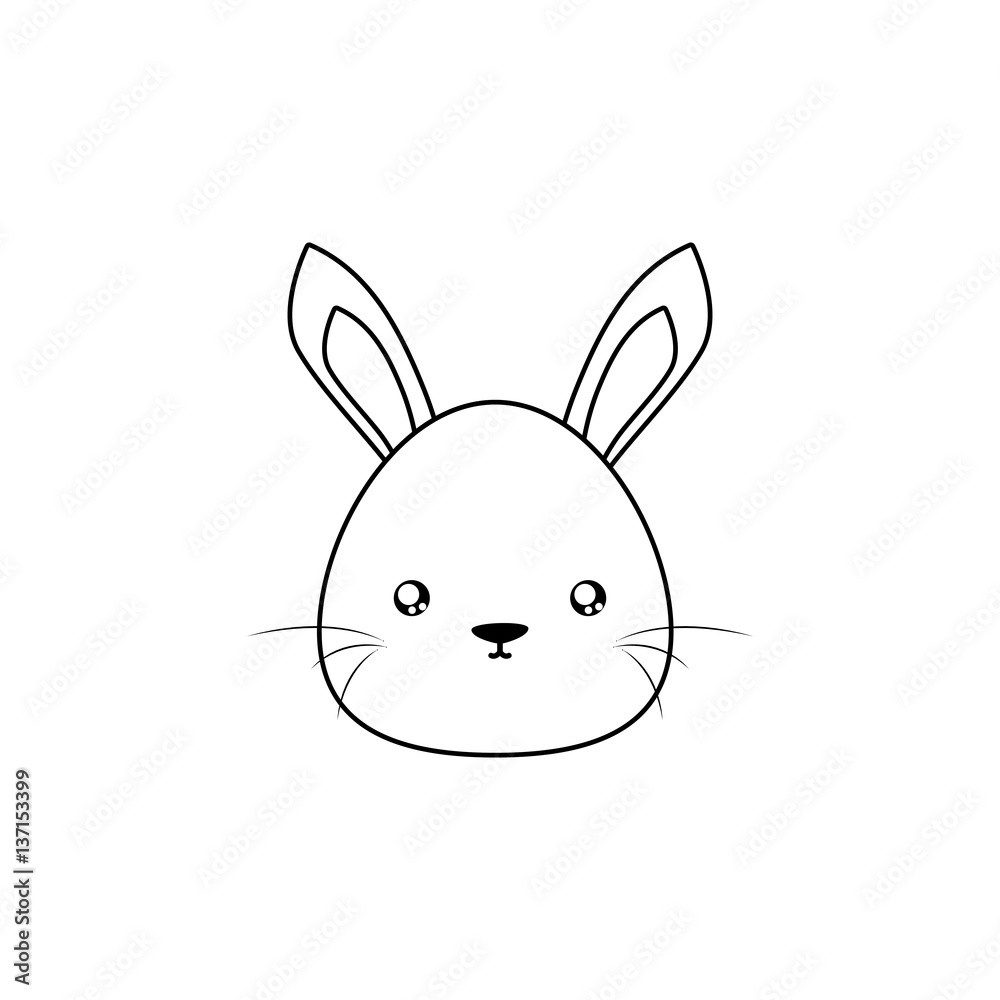 rabbit Drawing Face rabbit Drawing Face