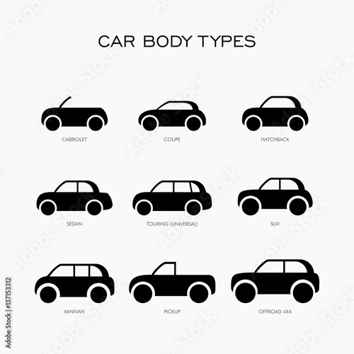 Car body type vector illustration icon