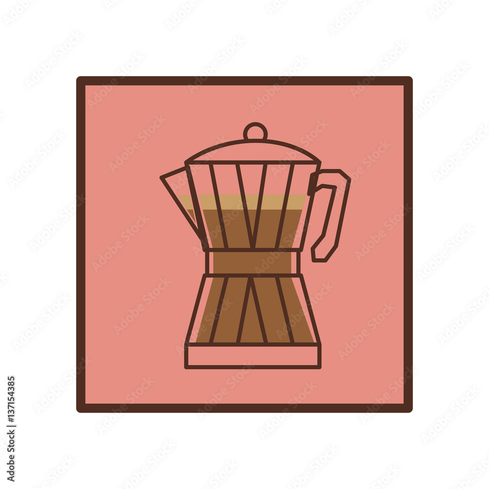 coffee moka pot icon image, vector illustration coffee moka pot icon image, vector illustration