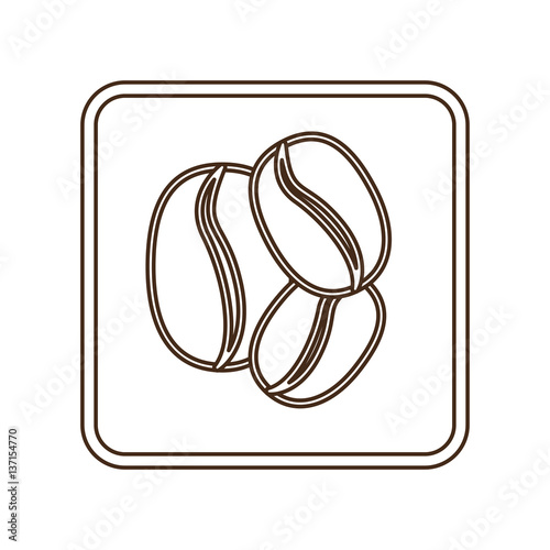 coffee grains icon image design, vector illustration