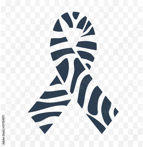 Zebra-print ribbon  icon