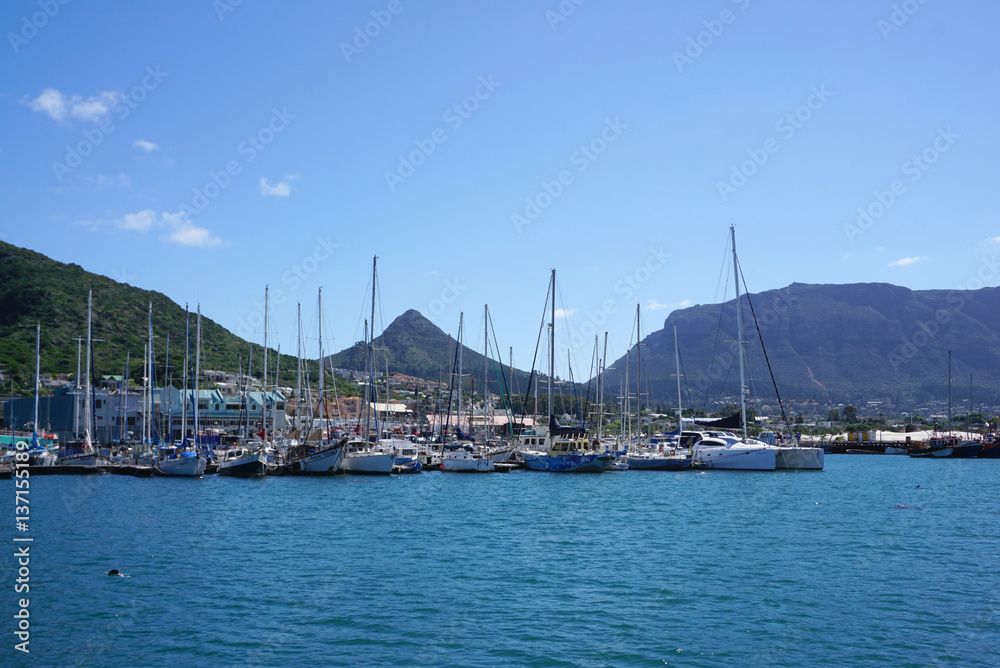 Yacht port in Cape town