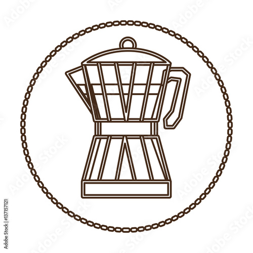 coffee moka pot icon image, vector illustration © grgroup