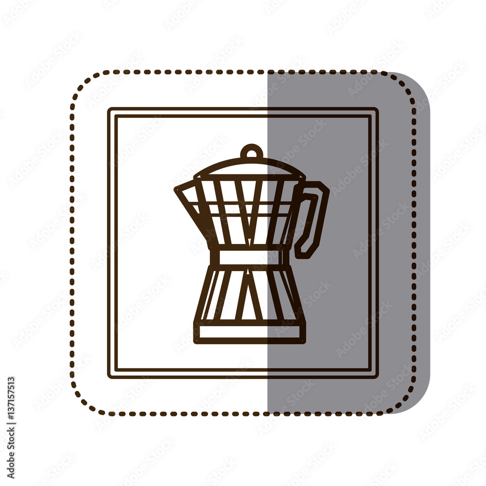 coffee moka pot icon image, vector illustration coffee moka pot icon image, vector illustration