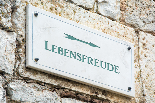 Schild 117 - Lebensfreude © Thomas Reimer