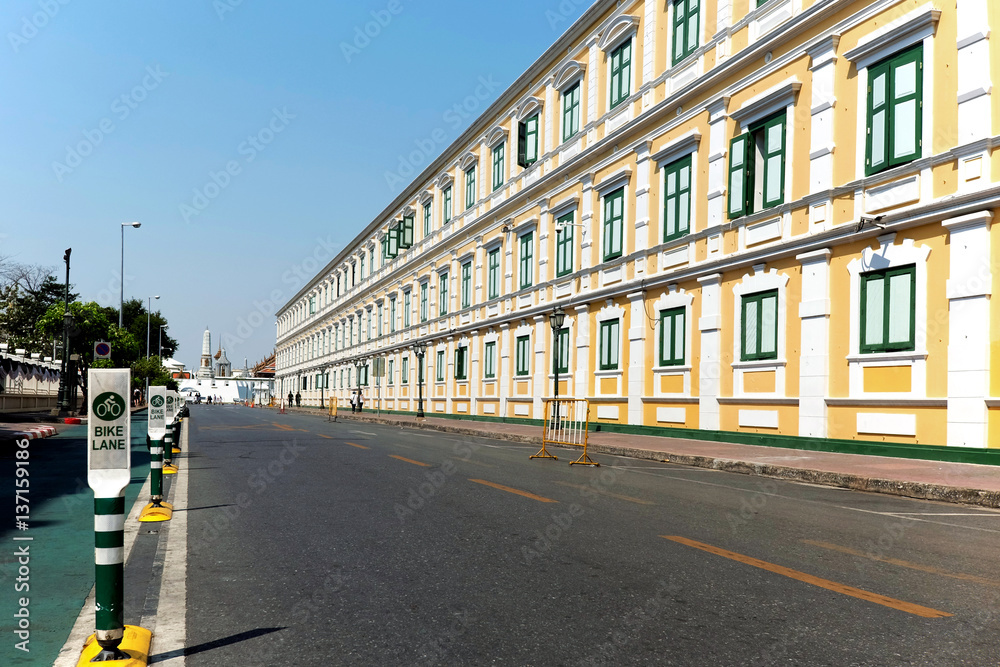 yellow classic architecture