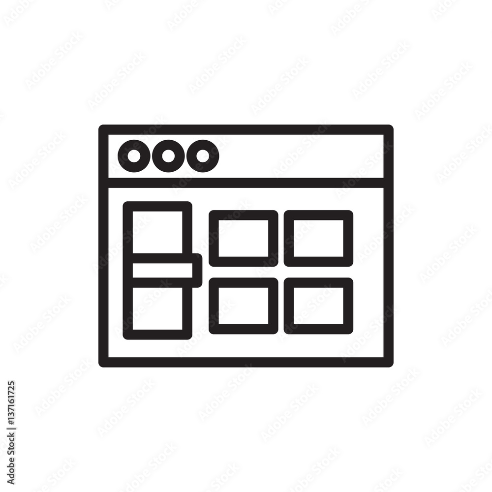browser window icon illustration browser window icon illustration