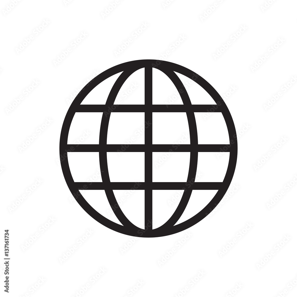 globe icon illustration globe icon illustration