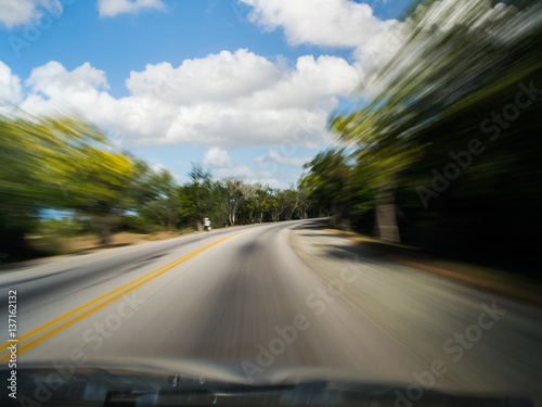 Driver's Point of View Motion Blurred © Sergey