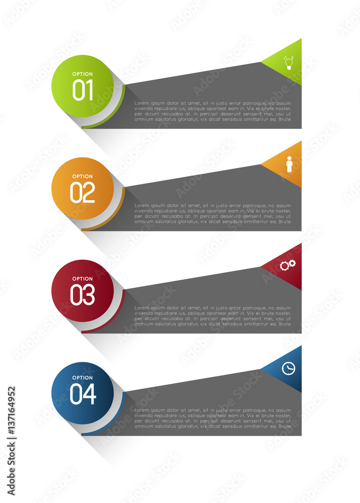 long shadow option banners template long shadow option banners template