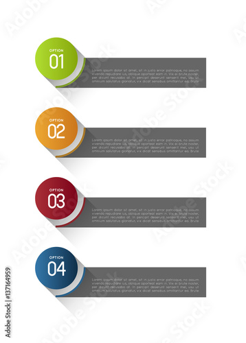 long shadow option banners template