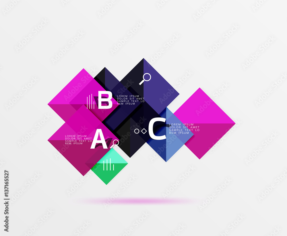 Geometric square and triangle template Geometric square and triangle template