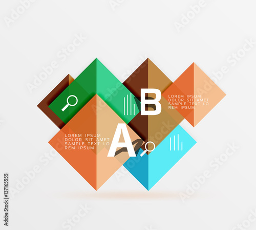 Free Download Geometric square and triangle template - GFXLoad