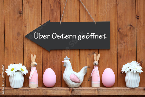 Über Ostern geöffnet