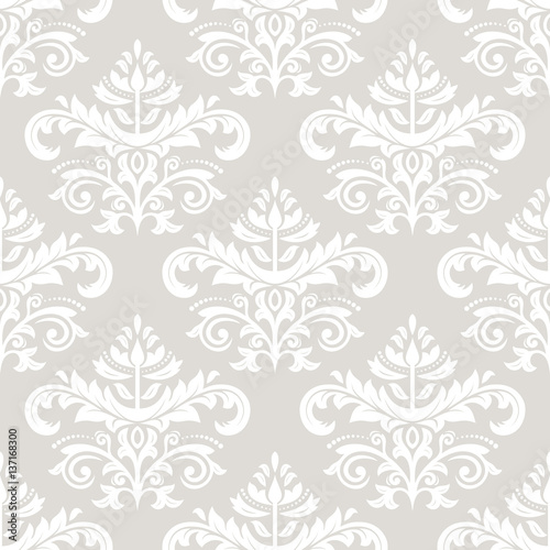 Elegant classic light pattern. Seamless abstract background with repeating elements