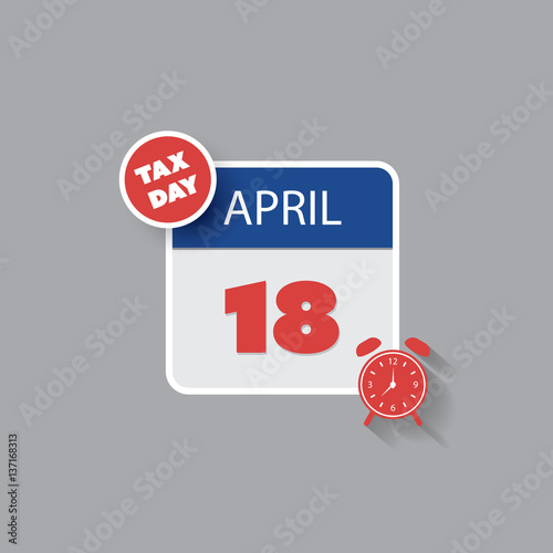  USA Tax Day Web Banner - Calendar Design Template Year 2023