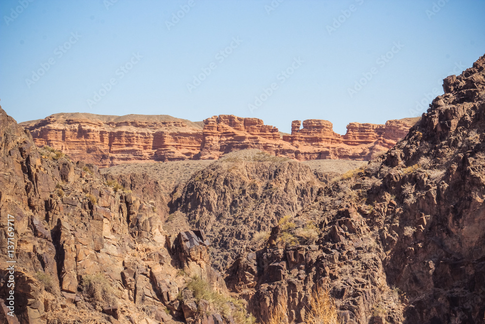Fototapeta premium Charyn Canyon in Kazakhstan. The Valley of Castles