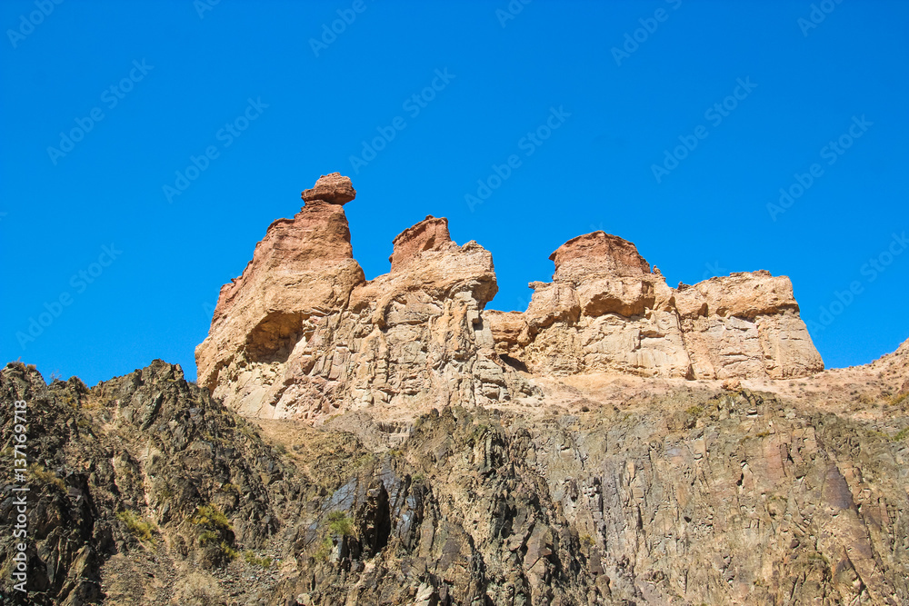 Charyn Canyon in Kazakhstan. The Valley of Castles Charyn Canyon in Kazakhstan. The Valley of Castles