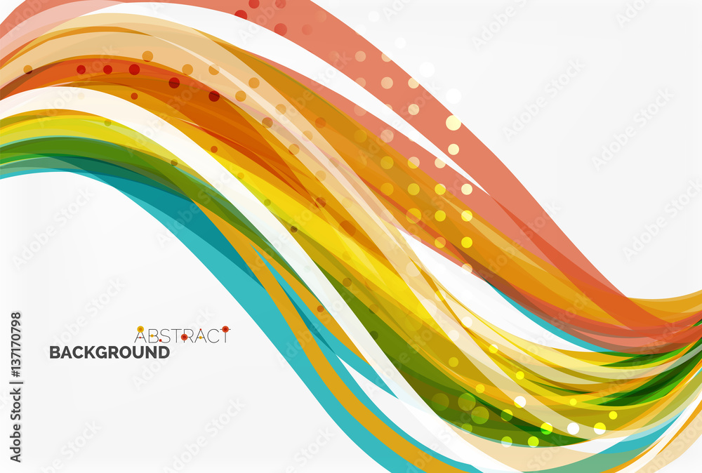 Fototapeta premium Colorful stripes on light background