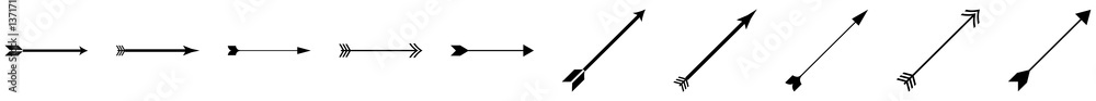 Arrow icon set Arrow icon set