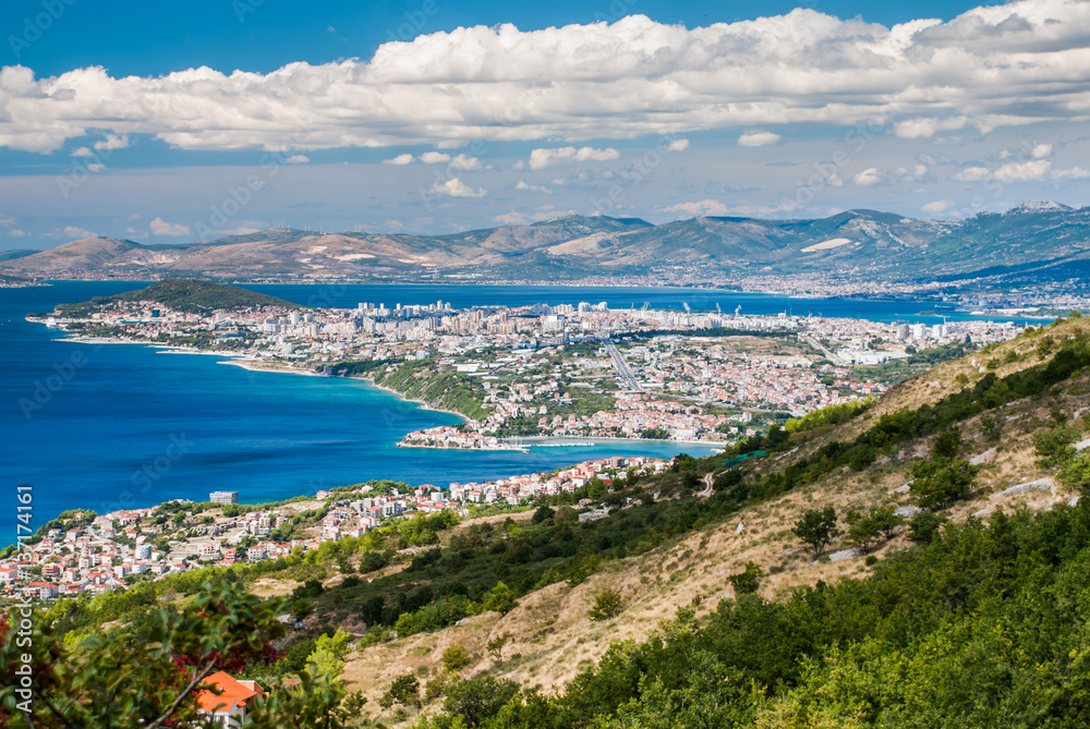Split, Croatia - view from Old Podstrana