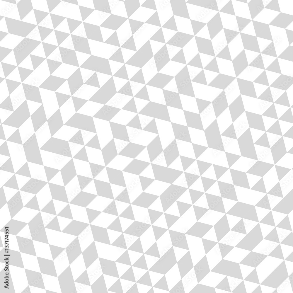 Fototapeta premium Geometric pattern with and white triangles. Seamless abstract background