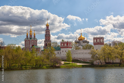 Russian orthodox churches in Novodevichy Convent monastery, Moscow, Russia