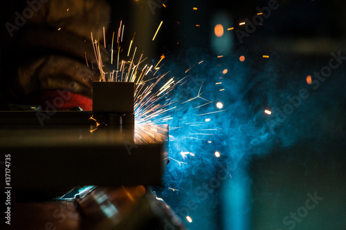 Welding close up