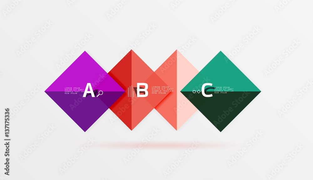 Vector square banner Vector square banner