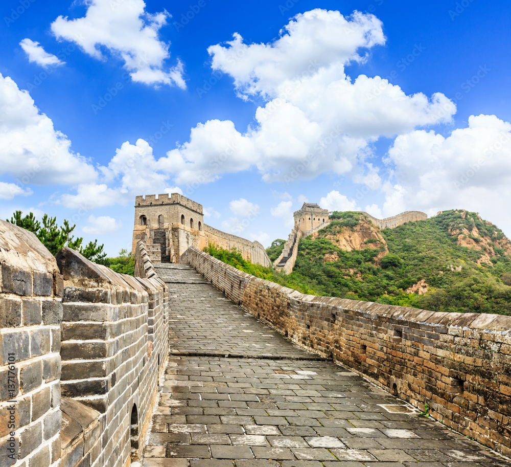 Beautiful and spectacular Great Wall of China