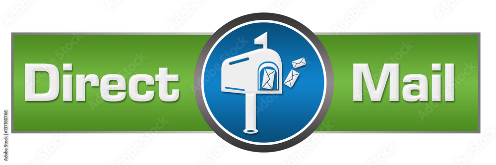 Direct Mail Green Blue Circle Center Direct Mail Green Blue Circle Center