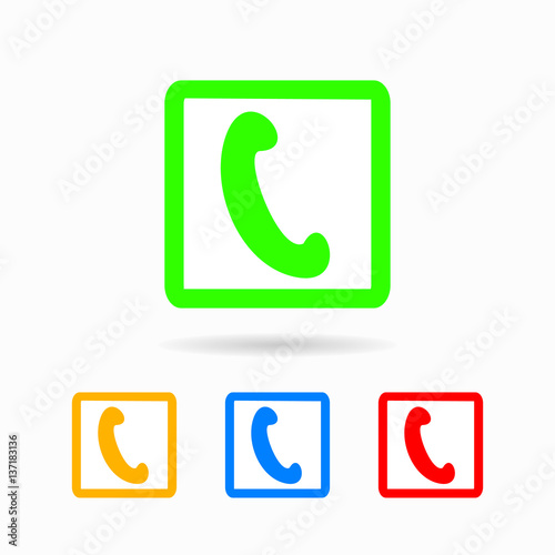 phone icon. isolated on white background photo