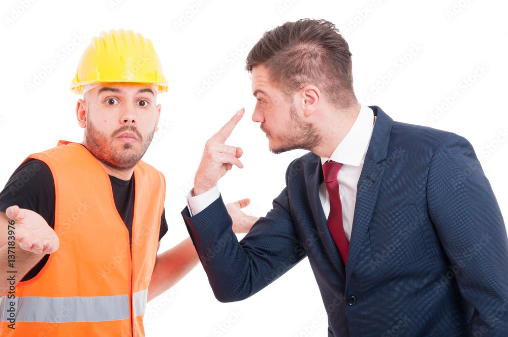 Businessman doing look into my eyes gesture Businessman doing look into my eyes gesture