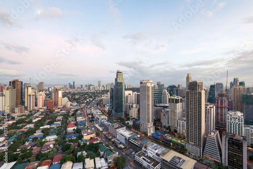 Makati City Skyline, Manila, Philippines.