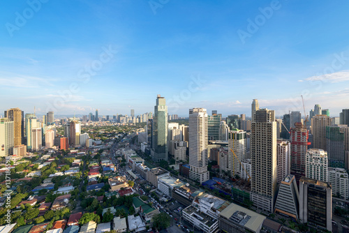 Makati City Skyline, Manila, Philippines. © fazon