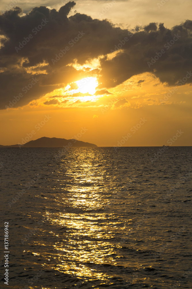 Obraz premium Seascape village horizontal